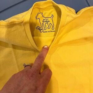 Mini Boden Yellow Classic Short Sleeved Tee Shirt